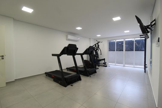 Área Comum - Academia de apartamento para alugar com 1 quarto, 45m² em Vila Olímpia, São Paulo
