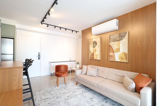 Sala  de apartamento à venda com 2 quartos, 86m² em Vila Romana, São Paulo
