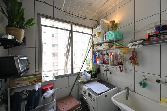Lavanderia de apartamento à venda com 2 quartos, 57m² em Vila Monte Alegre, São Paulo