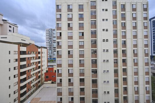 Vista da Suíte de apartamento à venda com 2 quartos, 57m² em Vila Monte Alegre, São Paulo