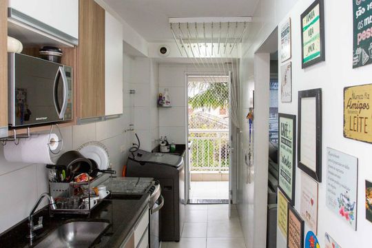 Cozinha de apartamento à venda com 3 quartos, 66m² em Centro, Diadema