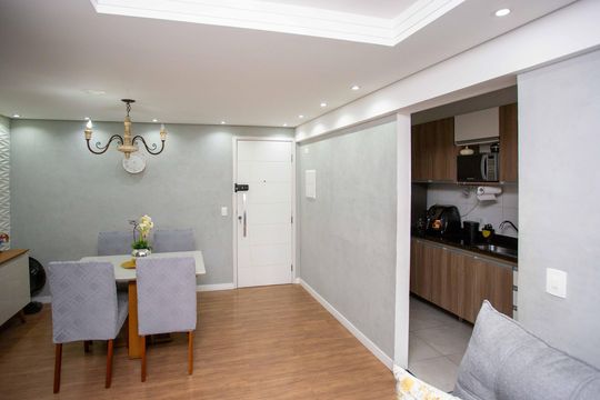 Sala de apartamento à venda com 3 quartos, 66m² em Centro, Diadema