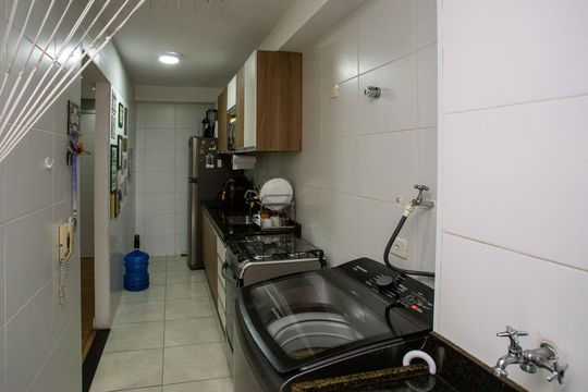 Área de Serviço de apartamento à venda com 3 quartos, 66m² em Centro, Diadema