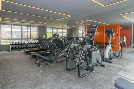Área comum - Academia de apartamento para alugar com 1 quarto, 25m² em Vila Nova Conceição, São Paulo