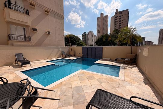 Área comum - Piscina de apartamento para alugar com 3 quartos, 115m² em Centro, Piracicaba