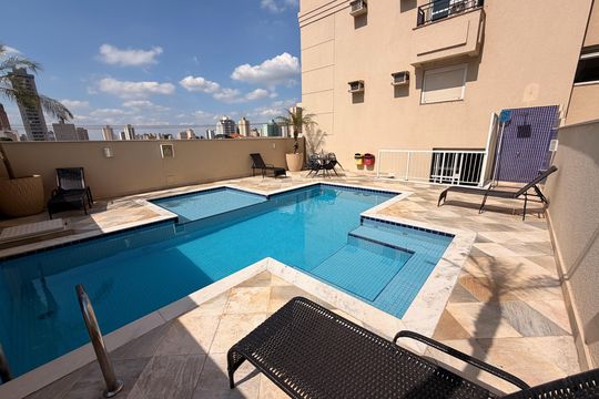 Área comum - Piscina de apartamento para alugar com 3 quartos, 115m² em Centro, Piracicaba