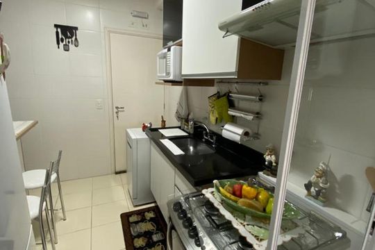Cozinha de apartamento à venda com 2 quartos, 96m² em Jardim Independência (São Paulo), São Paulo