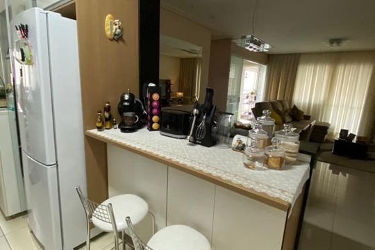 Cozinha de apartamento à venda com 2 quartos, 96m² em Jardim Independência (São Paulo), São Paulo