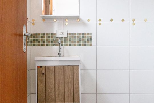 Banheiro do Quarto 2 suíte de apartamento à venda com 2 quartos, 56m² em Vila Galvão, Guarulhos