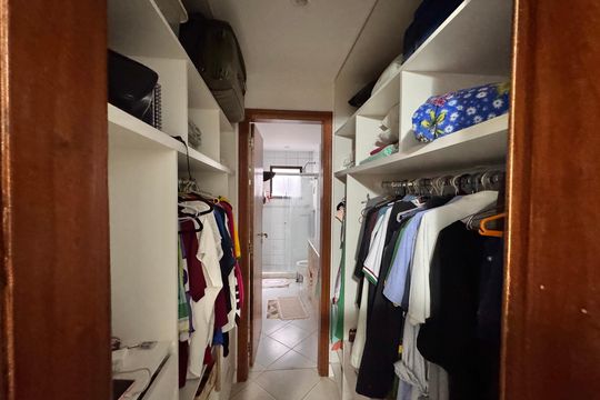 Suíte - Closet de apartamento à venda com 3 quartos, 130m² em Recreio dos Bandeirantes, Rio de Janeiro