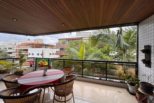 Varanda de apartamento à venda com 3 quartos, 130m² em Recreio dos Bandeirantes, Rio de Janeiro
