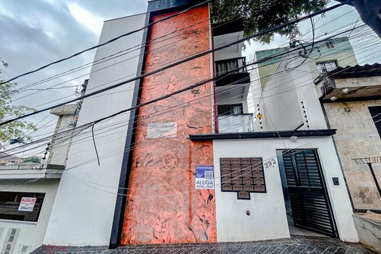 Fachada com Plaquinha de apartamento para alugar com 2 quartos, 48m² em Penha de França, São Paulo