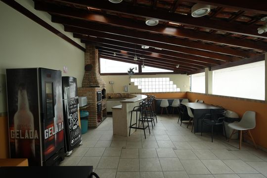 Área comum - Churrasqueira de apartamento para alugar com 3 quartos, 70m² em Vila Valparaíso, Santo André