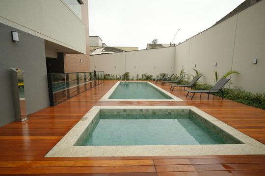 Área comum - Piscina de apartamento para alugar com 2 quartos, 45m² em Campestre, Santo André