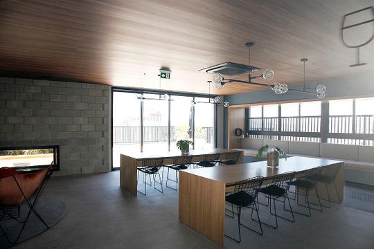 Área Comum - Salão de Festas de kitnet/studio à venda com 1 quarto, 28m² em Cidade Baixa, Porto Alegre