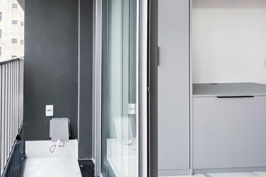 Varanda / Área de Serviço de kitnet/studio para alugar com 1 quarto, 22m² em Consolação, São Paulo