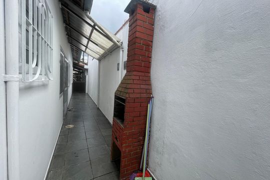 Área comum - Churrasqueira de casa para alugar com 2 quartos, 52m² em Esplanada dos Barreiros, São Vicente