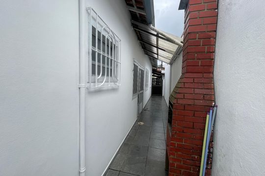 Área comum - Churrasqueira de casa para alugar com 2 quartos, 52m² em Esplanada dos Barreiros, São Vicente