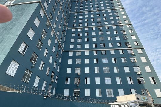 Fachada do Prédio de apartamento para alugar com 2 quartos, 47m² em Catiapoã, São Vicente