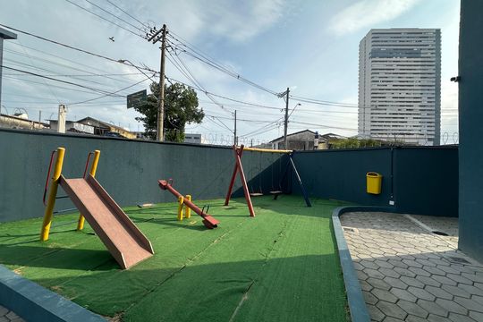 Área comum - Playground de apartamento para alugar com 2 quartos, 47m² em Catiapoã, São Vicente