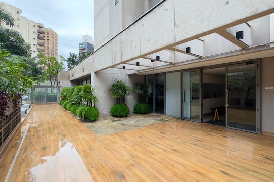 Área externa de apartamento para alugar com 1 quarto, 40m² em Cambuí, Campinas