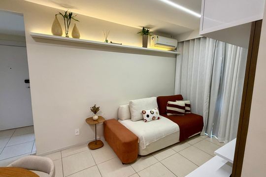 Sala de apartamento à venda com 2 quartos, 52m² em Barra Olímpica, Rio de Janeiro