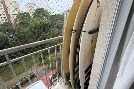 Varanda de apartamento à venda com 2 quartos, 52m² em Barra Olímpica, Rio de Janeiro