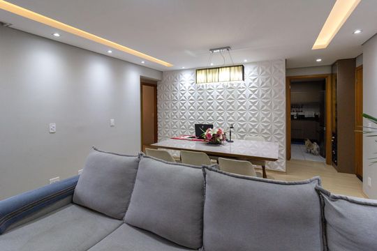 Sala de apartamento à venda com 3 quartos, 76m² em Jardim Nova Taboao, Guarulhos