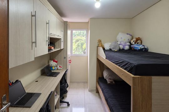 Quarto de apartamento à venda com 2 quartos, 56m² em Parque Capuava, Santo André