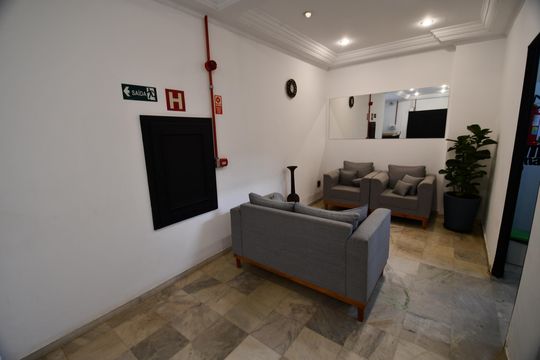 Hall social de apartamento para alugar com 1 quarto, 67m² em Centro, Campinas