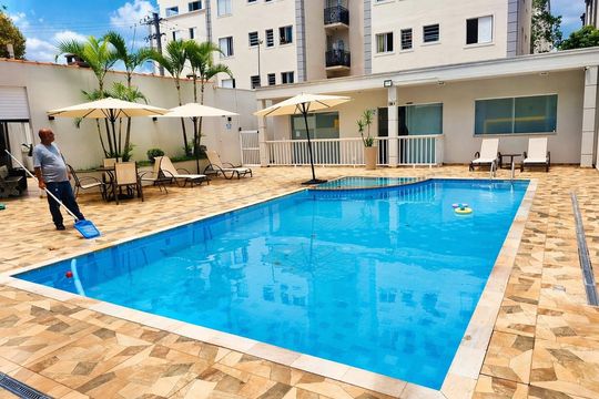 Área externa de apartamento para alugar com 2 quartos, 48m² em Nova Petrópolis, São Bernardo do Campo