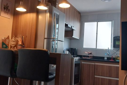 Cozinha de apartamento para alugar com 2 quartos, 48m² em Nova Petrópolis, São Bernardo do Campo