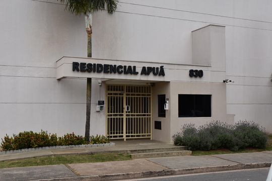 fachada da portaria de apartamento à venda com 2 quartos, 64m² em Vila Nova Jundiainopolis, Jundiaí