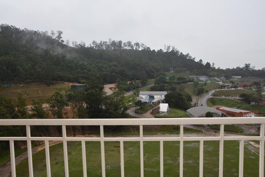 sala - varanda - vista de apartamento à venda com 2 quartos, 64m² em Vila Nova Jundiainopolis, Jundiaí