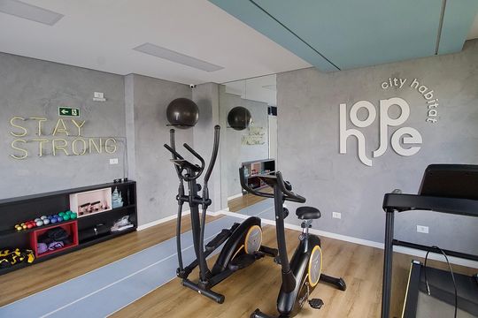Área comum - Academia de apartamento para alugar com 1 quarto, 26m² em Tingui, Curitiba