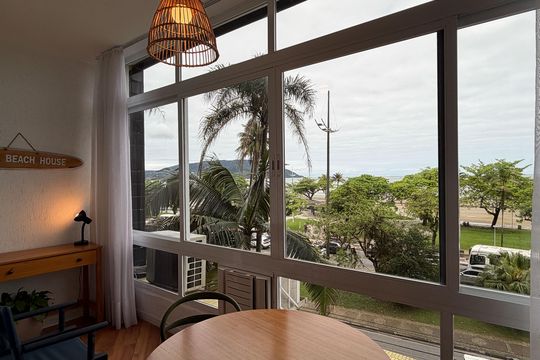 Varanda da Sala de apartamento para alugar com 1 quarto, 63m² em Boqueirão, Santos