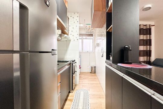 Cozinha de apartamento à venda com 2 quartos, 57m² em Planalto, São Bernardo do Campo