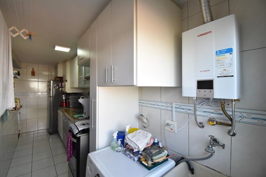 Área de Serviço de apartamento à venda com 2 quartos, 59m² em Cabral, Curitiba