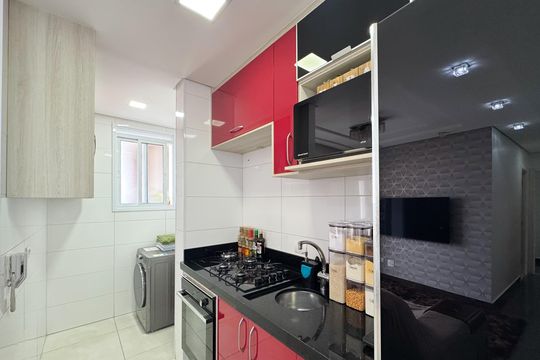 Cozinha de apartamento à venda com 2 quartos, 70m² em Vila Dayse, São Bernardo do Campo