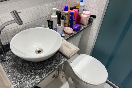 Banheiro de apartamento à venda com 3 quartos, 55m² em Jardim Monte Alegre, São Paulo