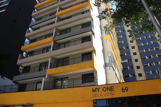 Fachada de apartamento à venda com 1 quarto, 25m² em Bela Vista, São Paulo