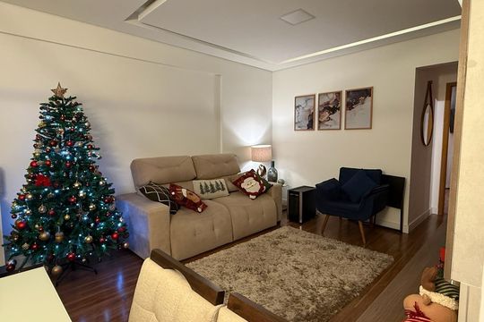 Sala de apartamento à venda com 3 quartos, 98m² em Campestre, Santo André