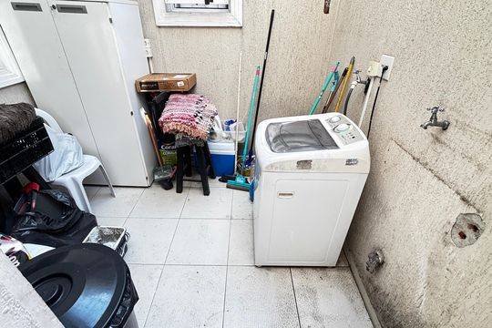 Área de Serviço de apartamento à venda com 2 quartos, 63m² em Vila Curuçá, Santo André