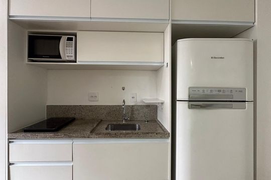 Cozinha - Armários de apartamento à venda com 1 quarto, 33m² em Ipiranga, São Paulo