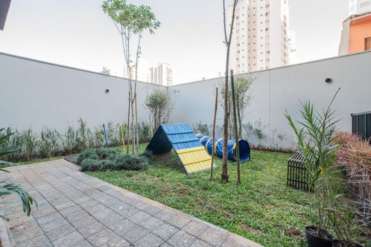 Área comum - Espaço Pet de kitnet/studio para alugar com 1 quarto, 26m² em Vila Clementino, São Paulo