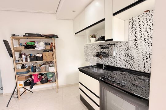 Cozinha de casa para alugar com 1 quarto, 51m² em Residencial das Flores, Várzea Paulista