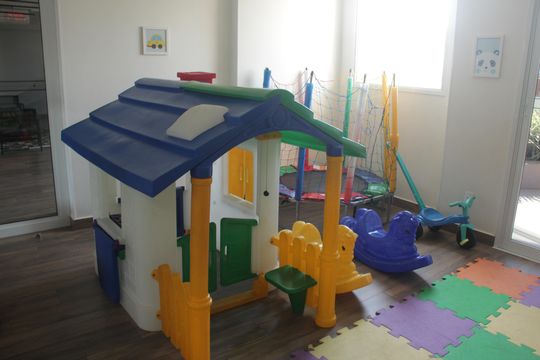 Área comum de apartamento para alugar com 1 quarto, 49m² em Campo Grande, Santos