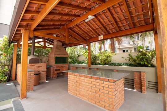 Área comum - Churrasqueira de apartamento para alugar com 2 quartos, 60m² em Campo Belo, São Paulo