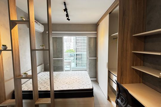 Sala - Quarto de kitnet/studio para alugar com 1 quarto, 30m² em Jardim, Santo André