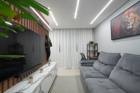 Sala de casa à venda com 2 quartos, 90m² em Campestre, Santo André